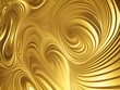 © rutchakon - Abstract swirls and ripples of the gold. Fractal wave mesh pattern