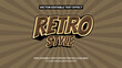 © Asta Desain - editable text effect, Retro 3d cartoon style