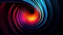 Abstract Artistry In Focus: Gradient Transformations, Geometric Symmetry, And Dynamic Lighting. Minimal Motion As A Visual Language