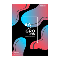 Wall Mural - abstract color fluid geometric gradient