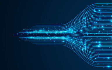 Technology background. Big data visualization concept