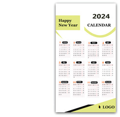 Sticker - calendar 2024 