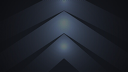 Wall Mural - Black simple abstract background with lines in a geometric style as the main element.