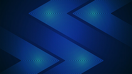 Wall Mural - Dark blue simple abstract background with lines in a geometric style as the main element.