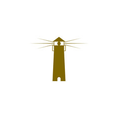 Poster - Lighthouse icon isolated on transparent background