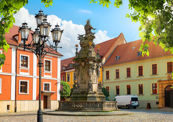 Wall Mural - View on statue