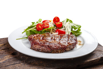 Canvas Print - Roasted steak with salad