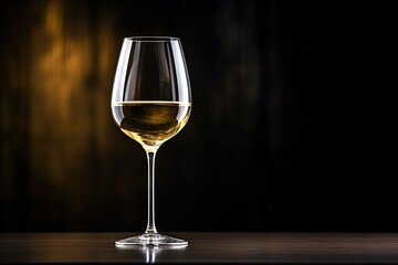 White wine in a wineglass Idea