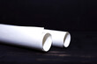 white roll for rolls of paper on black background