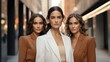 © visoot - Portrait of many attractive female fashion models with great skincare of all races, Tones and style.
