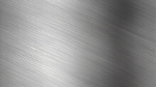 Seamless Brushed Metal Plate Background Texture. Tileable Industrial Dull Polished Stainless Steel, Aluminum Or Nickel Finish Repeat Pattern. High Resolution Silver Grey Rough Metallic 3D Rendering