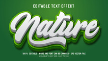 Nature Editable Text Effct