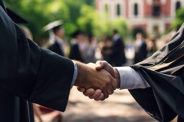 Poster - College Graduate Handshake