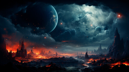 Wall Mural - alien planet