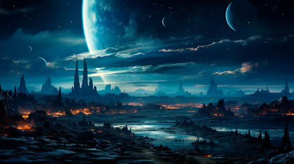 Wall Mural - alien planet