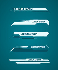 Wall Mural - TV News Bars Set Vector. Streaming Video News breaking news background  Headline news title, sport game in Television, Video and Media Channel