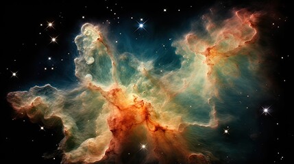 Wall Mural - stary night cosmos. universe science astronomy. colorful space galaxy cloud nebula. illustration for