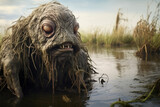 Fototapeta  - Scary image of a marsh monster