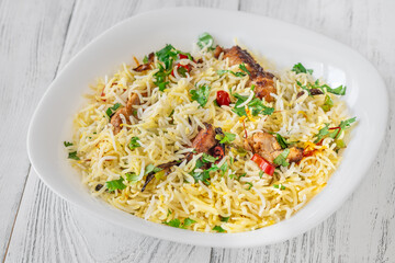 Sticker - Bowl of biryani