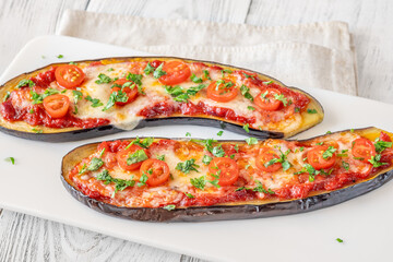 Sticker - Low carb eggplant pizza