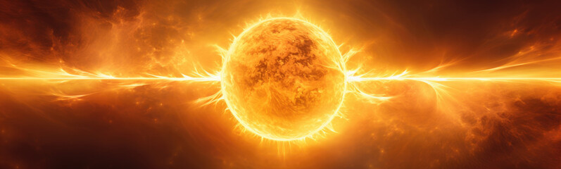 Wall Mural - Sun banner