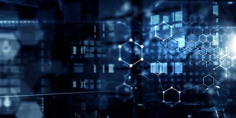 Poster - Innovative technologies image . Mixed media
