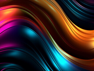 Wall Mural - Colorful Wave Illustration Wallpaper