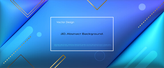 Poster - Vector, Illustration abstract element with dynamic shape, gradient color, 3d rendering background. Minimal pattern geometric shape. Modern, futuristic graphic design for poster cover, banner template