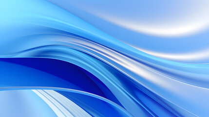 Wall Mural - Blue simple Shiny fuild abstract background. Gradient design element for banners, backgrounds, wallpapers and covers.