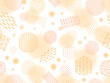 温かいイメージの手描き風のポップなオレンジ色のパターン背景