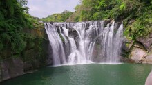 Shifen Waterfall, A Waterfall Located In Pingxi District, New Taipei City, Taiwan