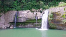 Lingjiao Waterfall A Waterfall Located In Pingxi District, New Taipei City, Taiwan