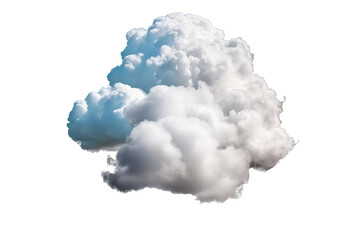 Poster - White Cloud PNG Images with Transparent Backgrounds - 3D Illustration of Cutout Clean Clouds for Special Effects