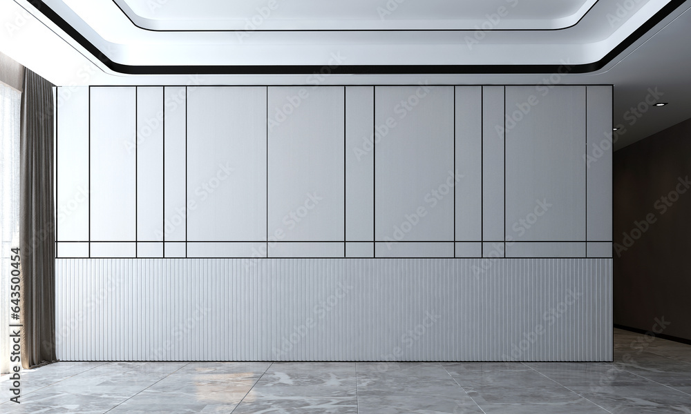 Empty living room and wall texture background, Modern interior design ...
