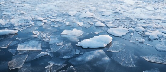 Poster - River ice creates economic problems and alters river behavior due to the formation of cracked frozen textures