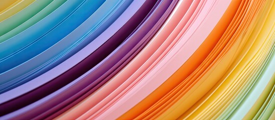 Poster - Corrugated paper with colored background Soft blur effect Space for text