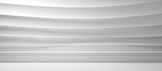 Poster - Empty gray room with shadowy window for product presentation blurred backdrop