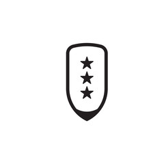 military rank icon vector