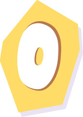 Poster - Cutout letter O