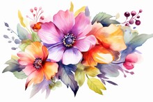 Watercolor Flower PNG - Beautiful Floral Designs With Transparent Background