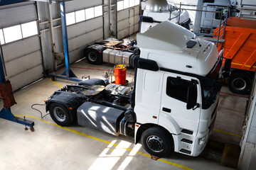 Poster - Truck repair in garage service