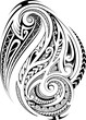 Tattoo design in ethnic Polynesian style