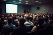 © Aksana - lecture hall for training, meeting room full of people or students participating in business training, seminar