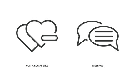 Wall Mural - set of social media marketing thin line icons. social media marketing outline icons included quit a 