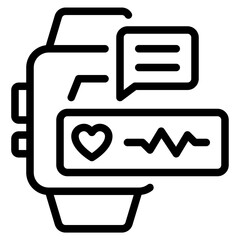 Fitness Tracker Icon illustration