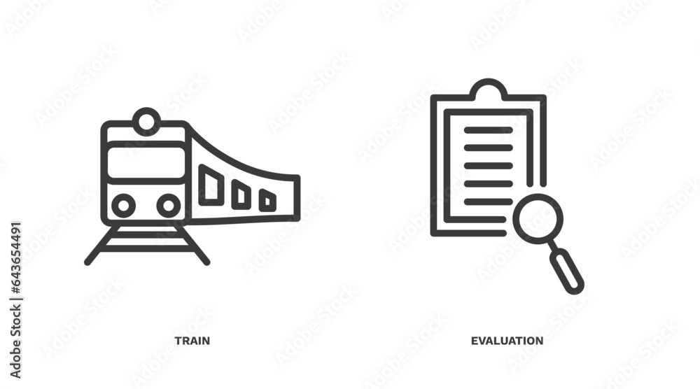 Vector de Stock set of ai and future technology thin line icons. ai and ...