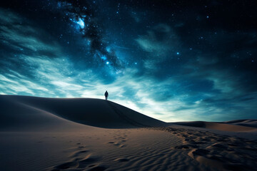 Wall Mural - milky way, view from the earth. generative ai