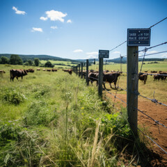 Canvas Print -  electric fence
