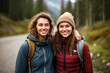© Zenturio Designs - friends hiking in woods