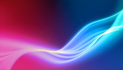 Wall Mural - Bright light wavy line, spot. Wallpaper, ombre Abstract background with lines, Color gradient. Wave, fluid. Neon, glow, abstract background with waves